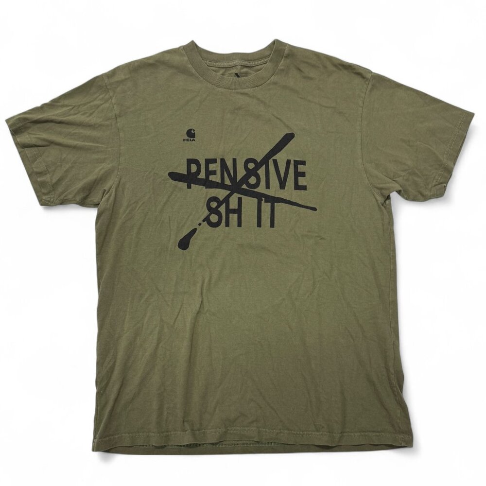 Carhartt WIP Fela Xpensive Sh*t T-Shirt Mens Medium Green Work In Progress Tee‎